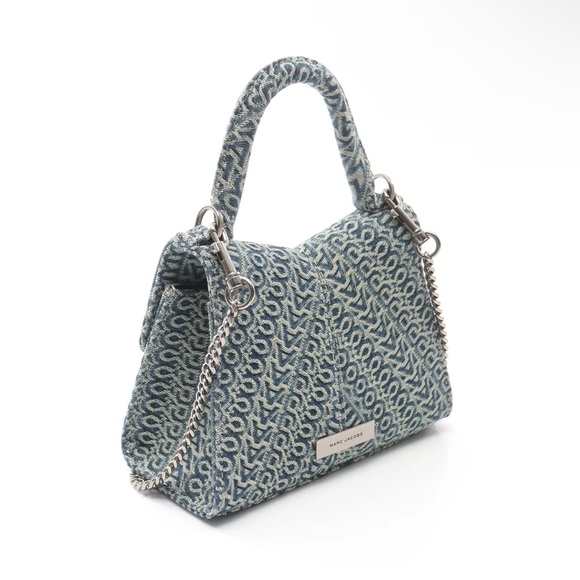🎉SOLD🎉Marc Jacobs Monogram 2-way shoulder bag THE MINI TOP HANDLE Denim Bag - Picture 4 of 7